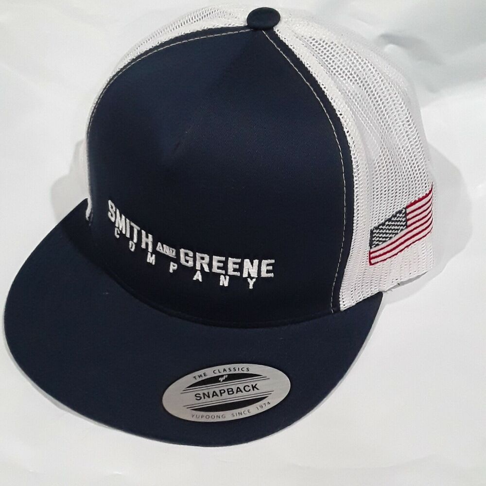 Vintage Trucker Hat, Snapback, American Flag